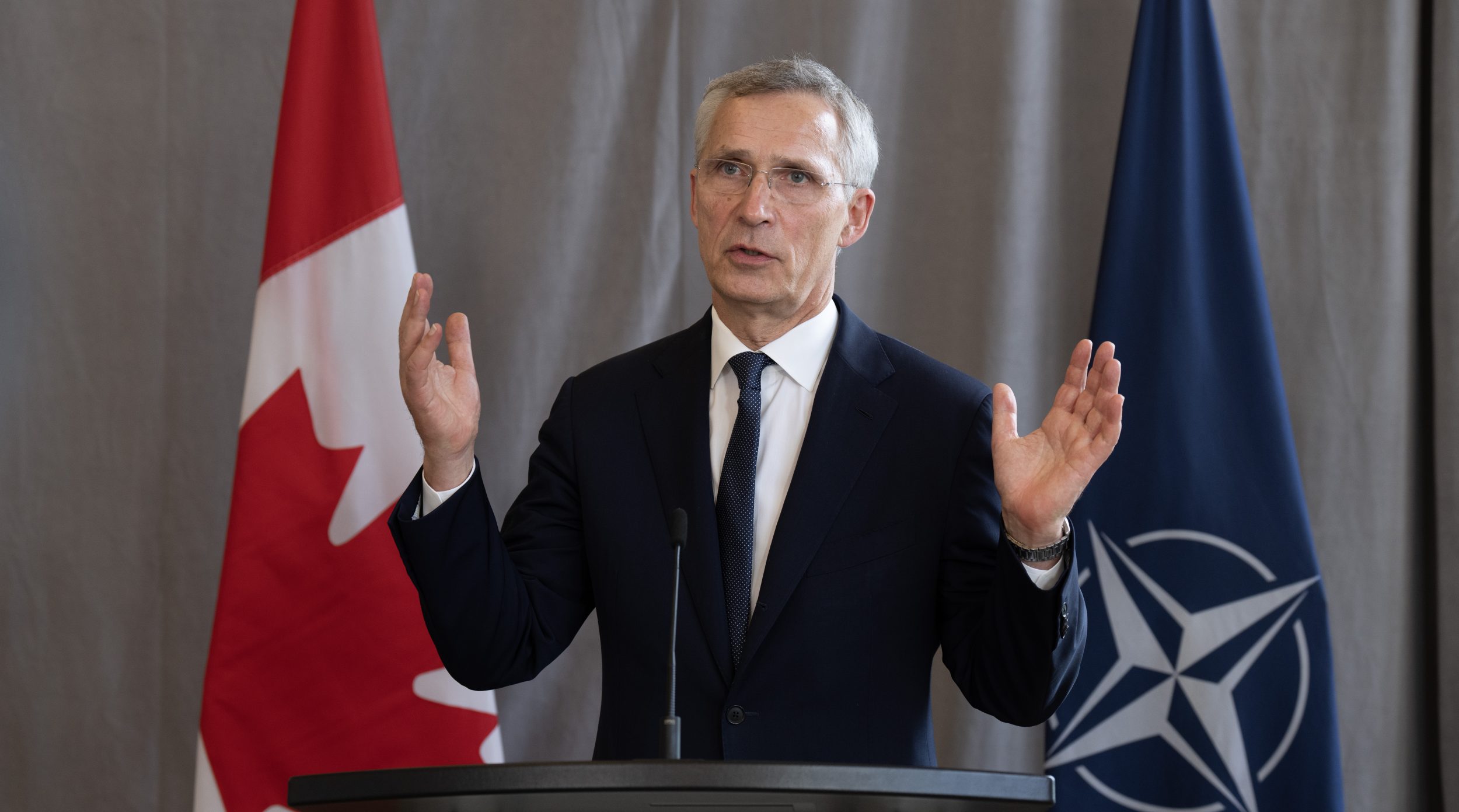 NATO chief commends Canada upping defence spending but stresses 2% target