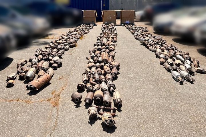 Man busted with 439 stolen catalytic converters for export to U.S.: Burnaby RCMP