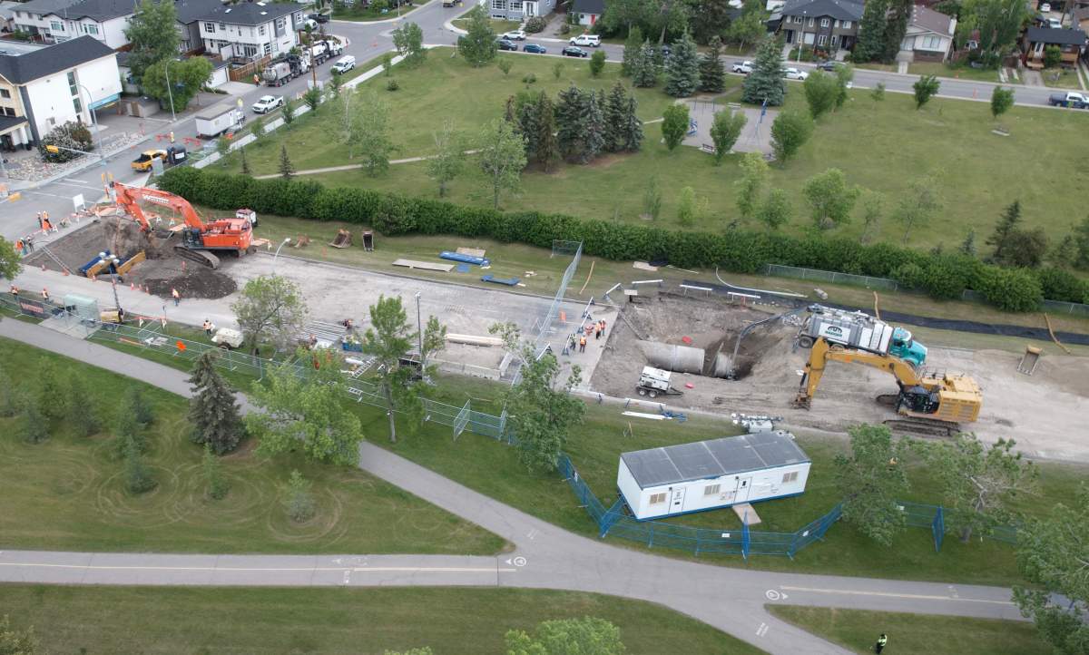 City of Calgary officials said work to remove the pipes where the hotspots are located is halfway done.