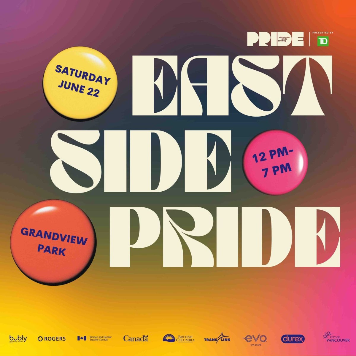 Global BC sponsors East Side Pride 2024 - image