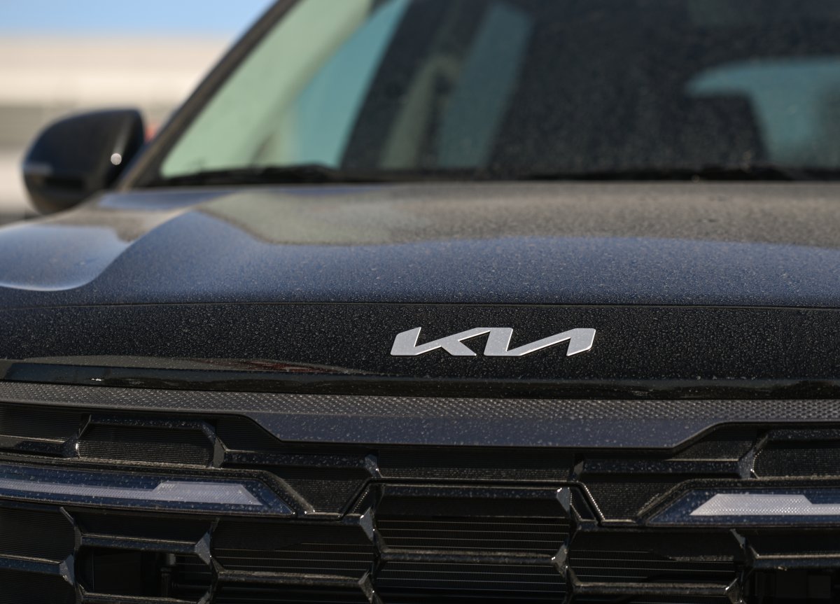 A Kia vehicle seen outside a Kia dealership, on April 3, 2024, in Sherwood Park, Strathcona County, Alberta, Canada.
