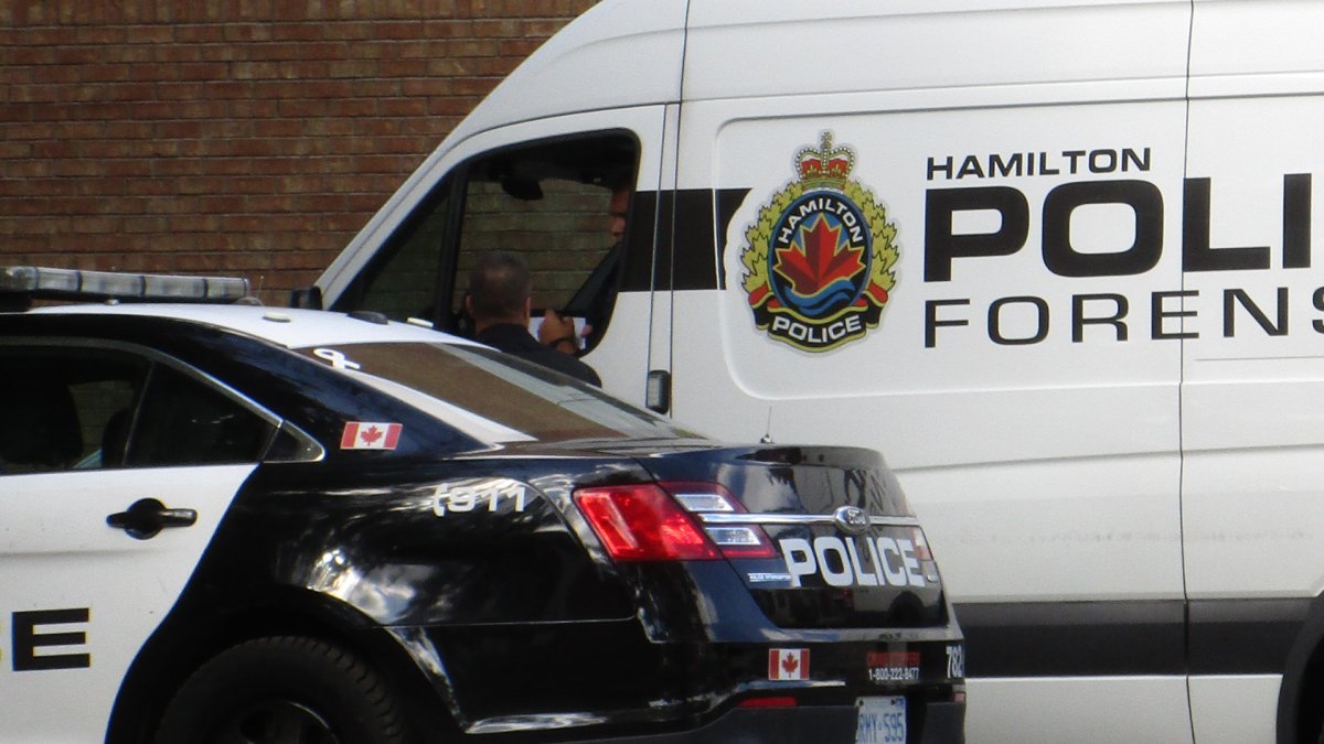 Police investigate homicide June 15, 2024 not far from Gage Park in Hamilton, Ont.  