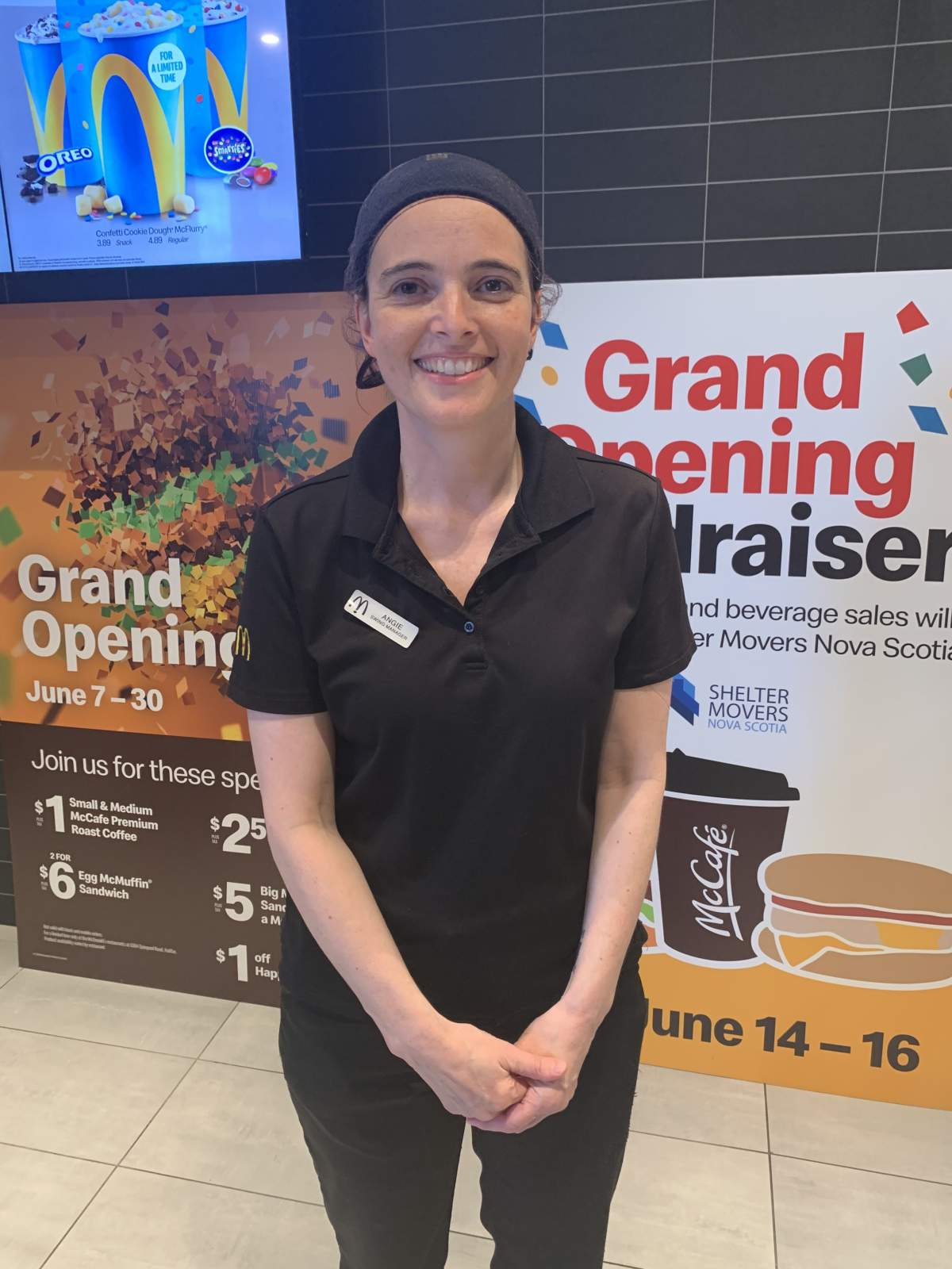 Angela Cromwell, a manager at the new location, says she began working at the McDonald’s on Quinpool in 1995.