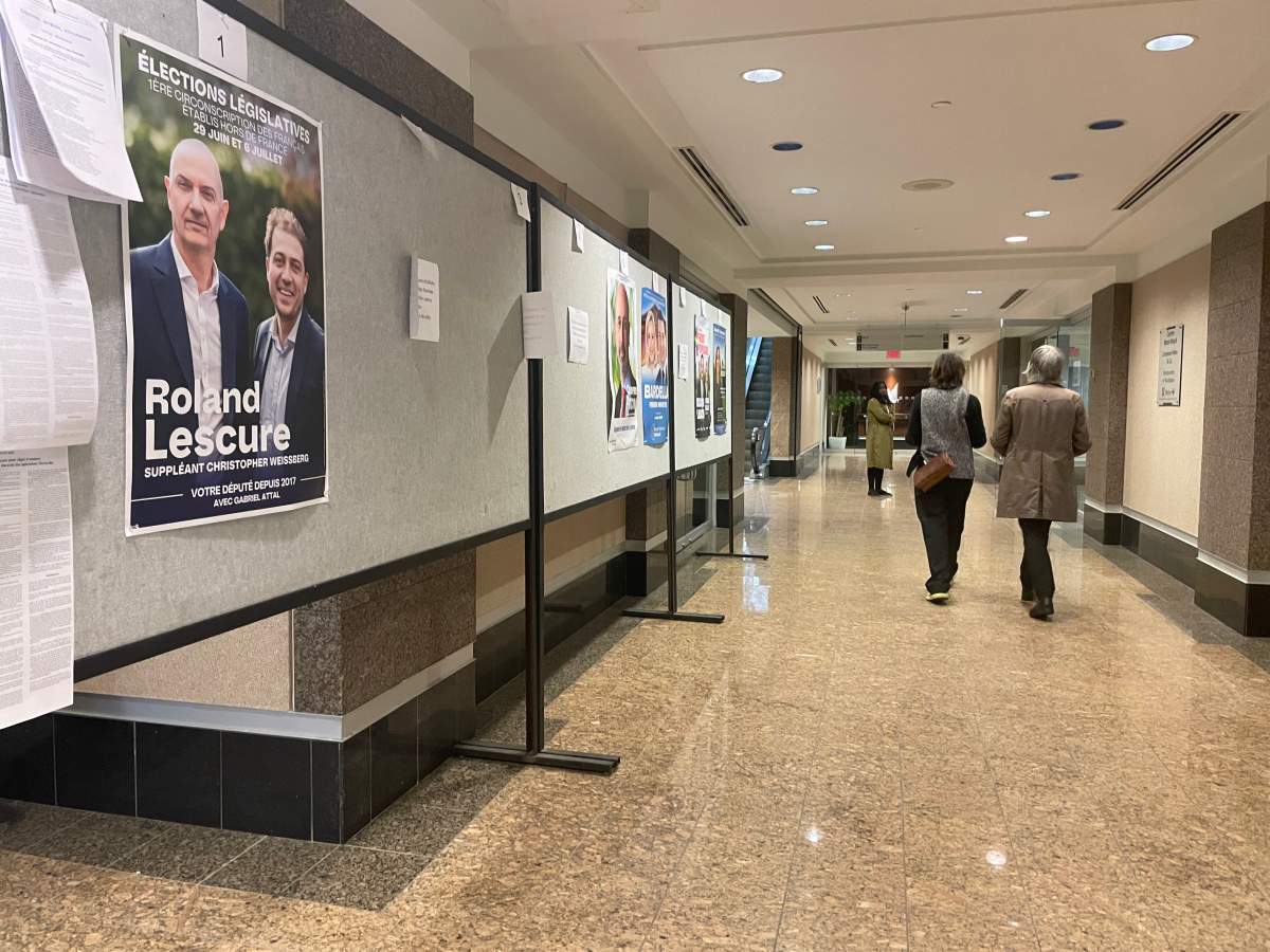 Thousands of French nationals cast ballots in Montreal on Saturday as part of the first round of France’s parliamentary elections, which  has seen a surging far-right party and its allies take the lead in polls released back home.