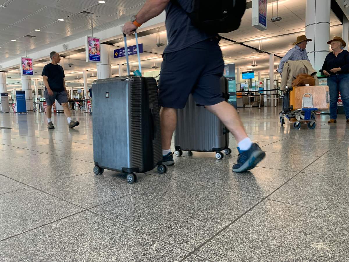 Passengers at Trudeau International Airport.