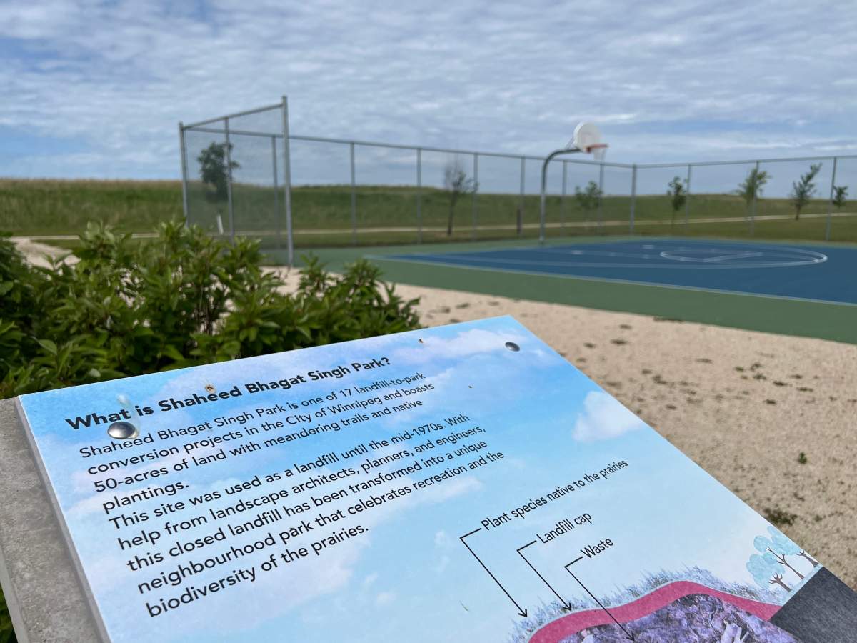 Shaheed Bhagat Singh Park improvements include two new tennis courts with pickleball court lines, landscaping, benches and fencing.