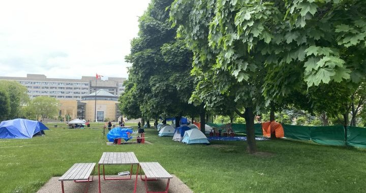 Полицията разчисти протестния лагер в Йоркския университет ден след като се появи