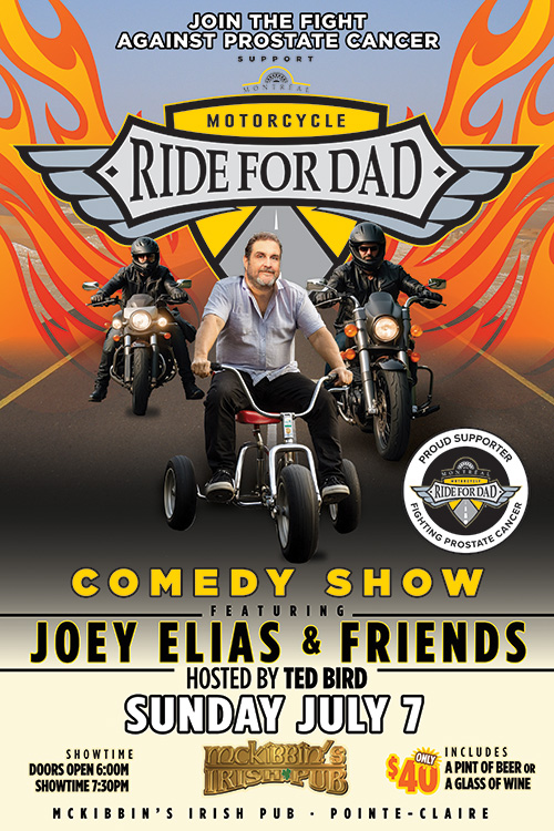Ride for Dad Comedy night- with Joey Elias - image