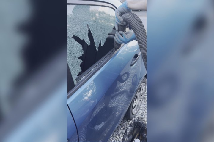 ‘A foot away’: Port Coquitlam driver says rock ‘narrowly’ missed him