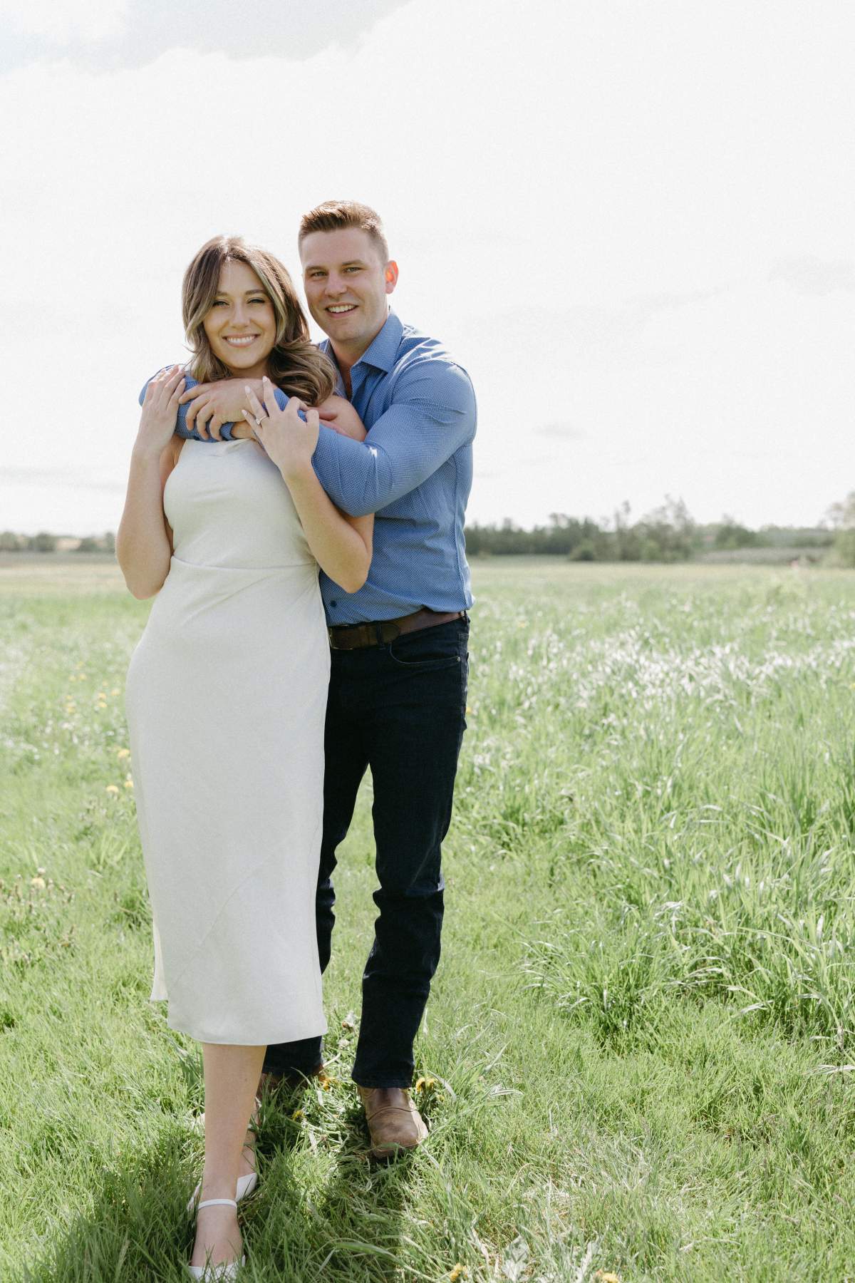 Leslie Rose and her fiancé