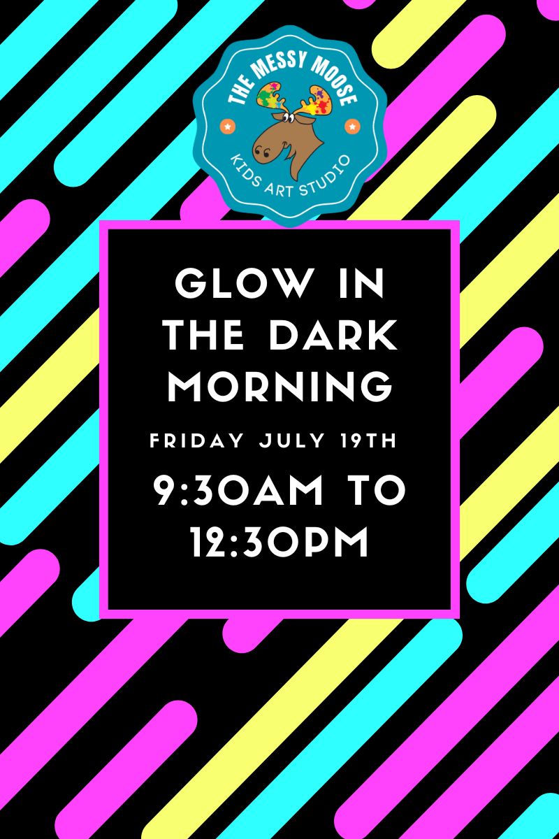 Glow in the Dark Morning at The Messy Moose Studio - image