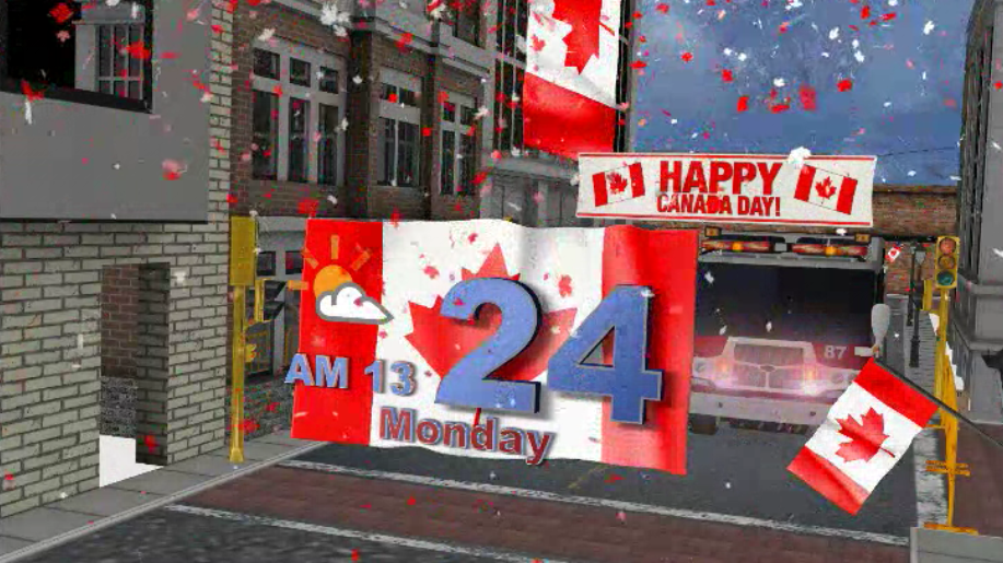 Mid-20 temperatures are expected over the Canada Day long weekend.