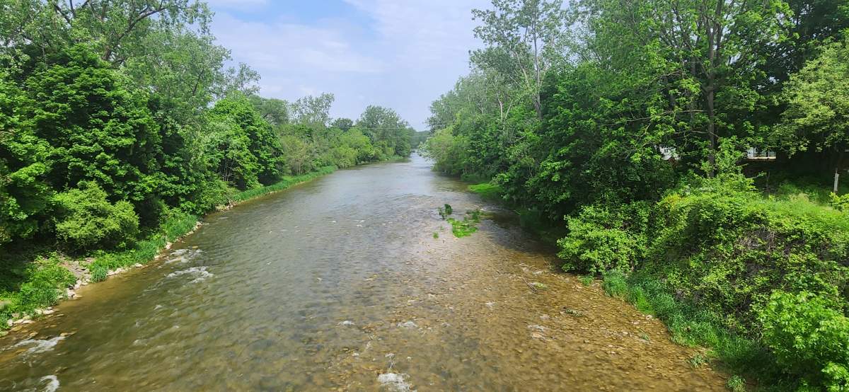 The Nith River also runs into Paris, Ont.