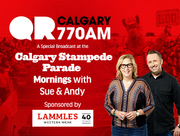 Calgary Stampede Parade; special broadcast on QR Calgary for Mornings with Sue & Andy - image