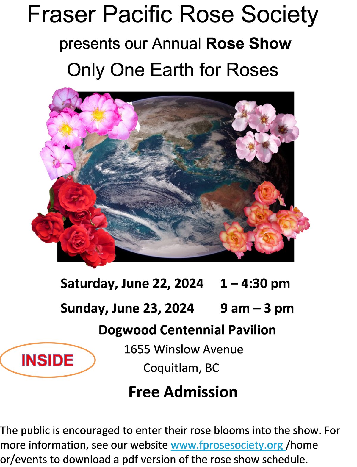 Fraser Pacific Rose Society presents our Annual Rose Show - image