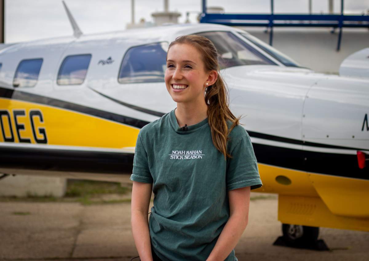 Madelyn Kaban was just 17 when she entered flight school.