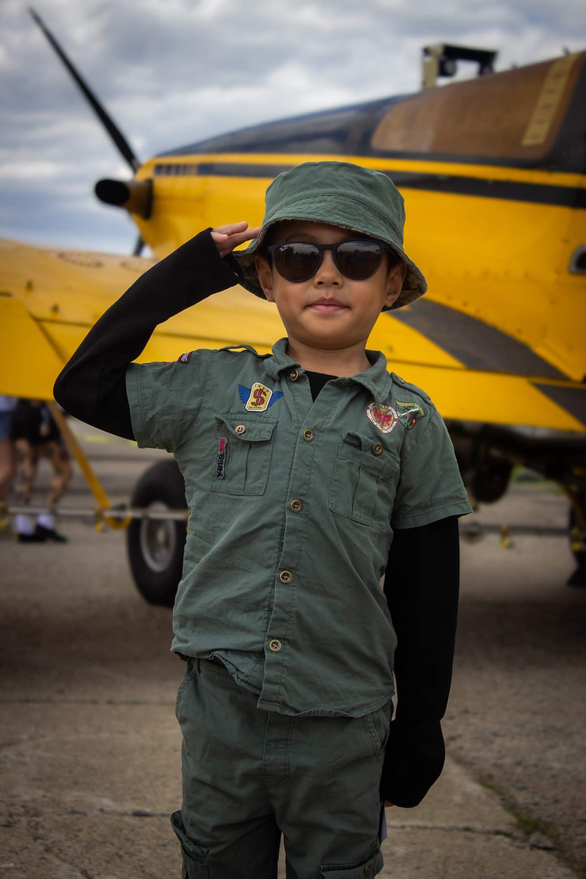 Many kids were in attendance getting their first look at a career in aviation.