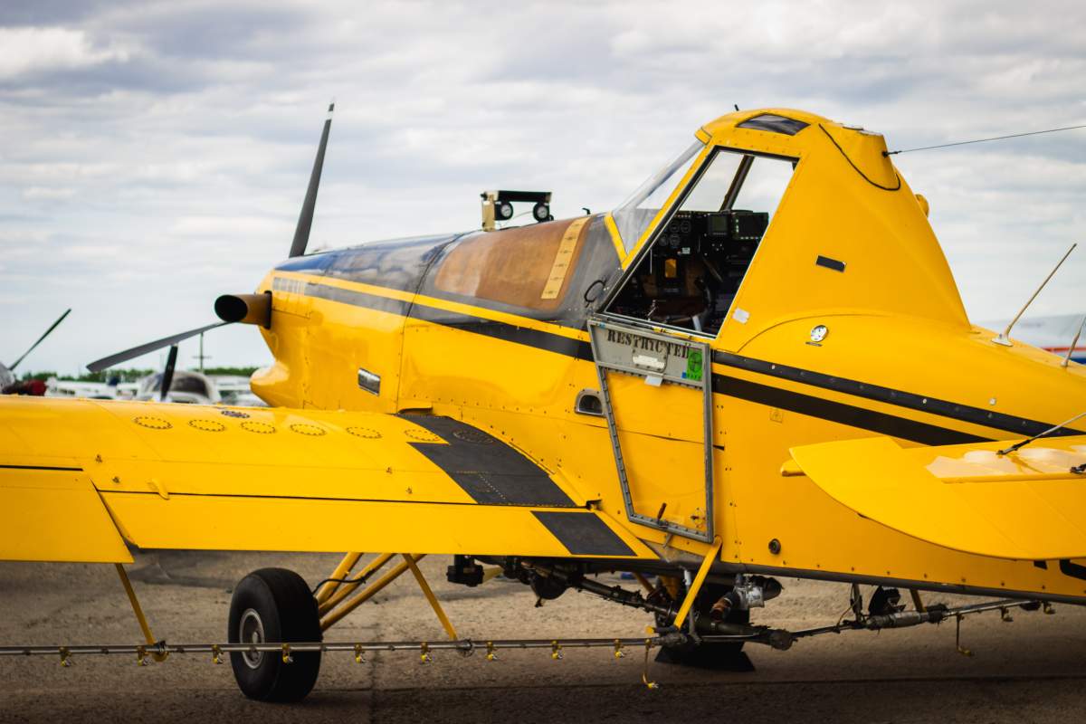 One of the many planes on display at the Regina Flying Club’s open house.