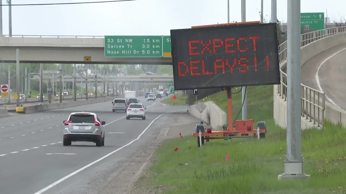 Commuters are expected to experience delays, when road construction work begins along Crowchild Trail N.W.