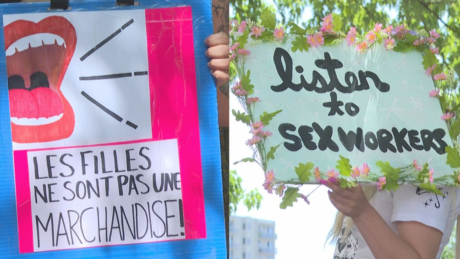 Activists for and against sex work gather in Montreal - Montreal |  Globalnews.ca