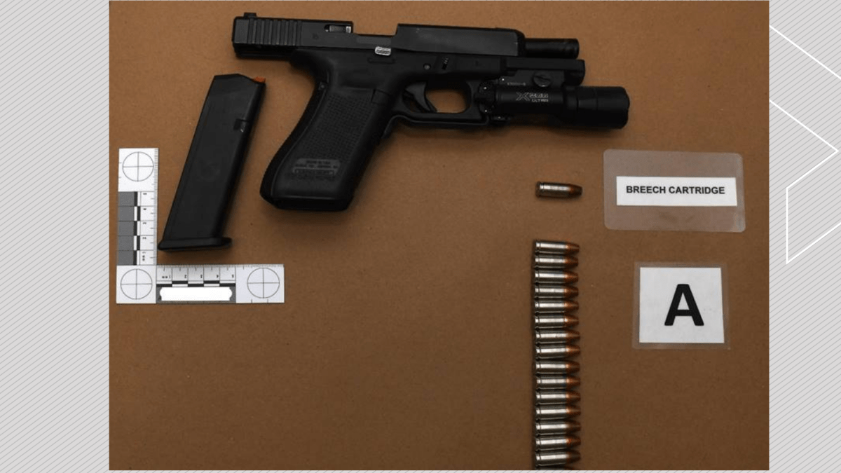 The SIU collected and examined a Northumberland OPP officer's Glock model 17M 9-mm semi-automatic pistol and ammo as part of the investigation into a police shooting on Feb. 10, 2024.