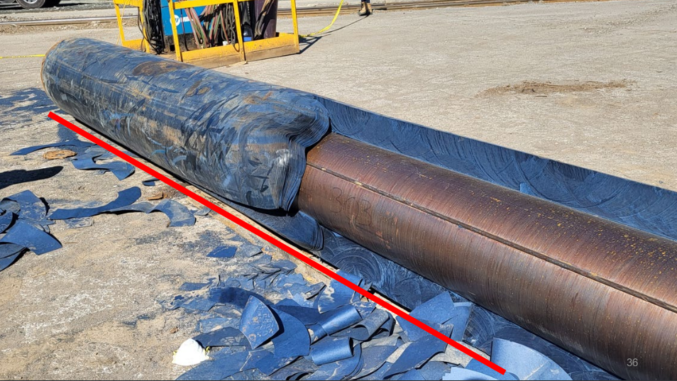 The calendar roll Darrell Richards was working on at American Iron and Metal on June 30, 2022.