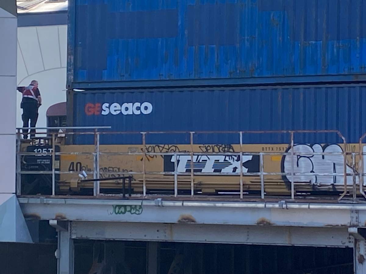 A man is in life-threatening condition after being struck by a train in southwest Calgary on Tuesday, June 4, 2024.