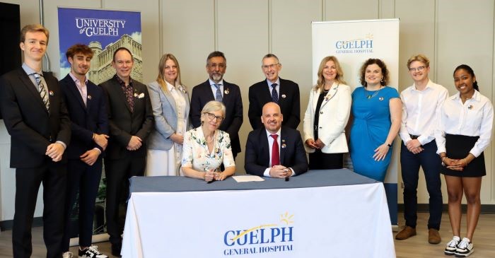 Guelph General Hospital and the University of Guelph have signed a MOU to help advance health care in the region.