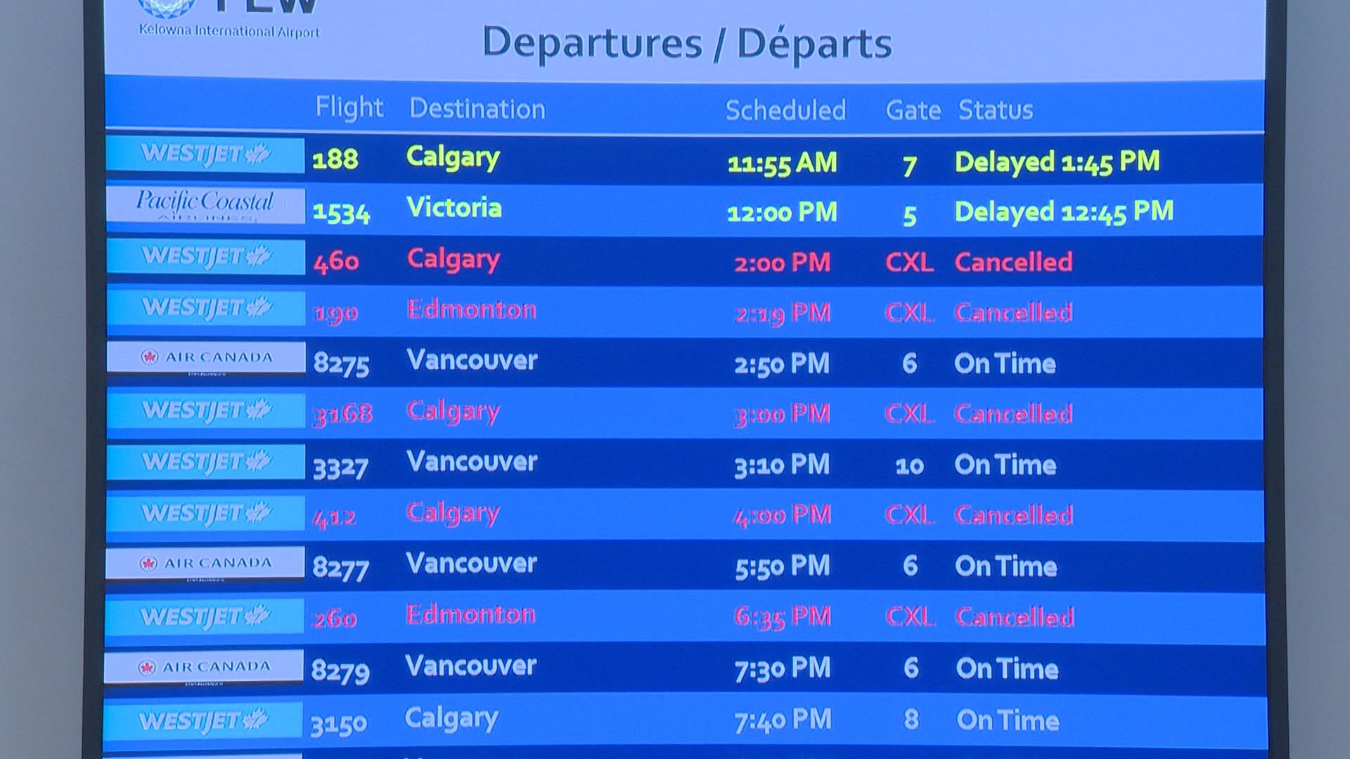 Стачката на механиците на WestJet разтревожи пътниците тъй като над