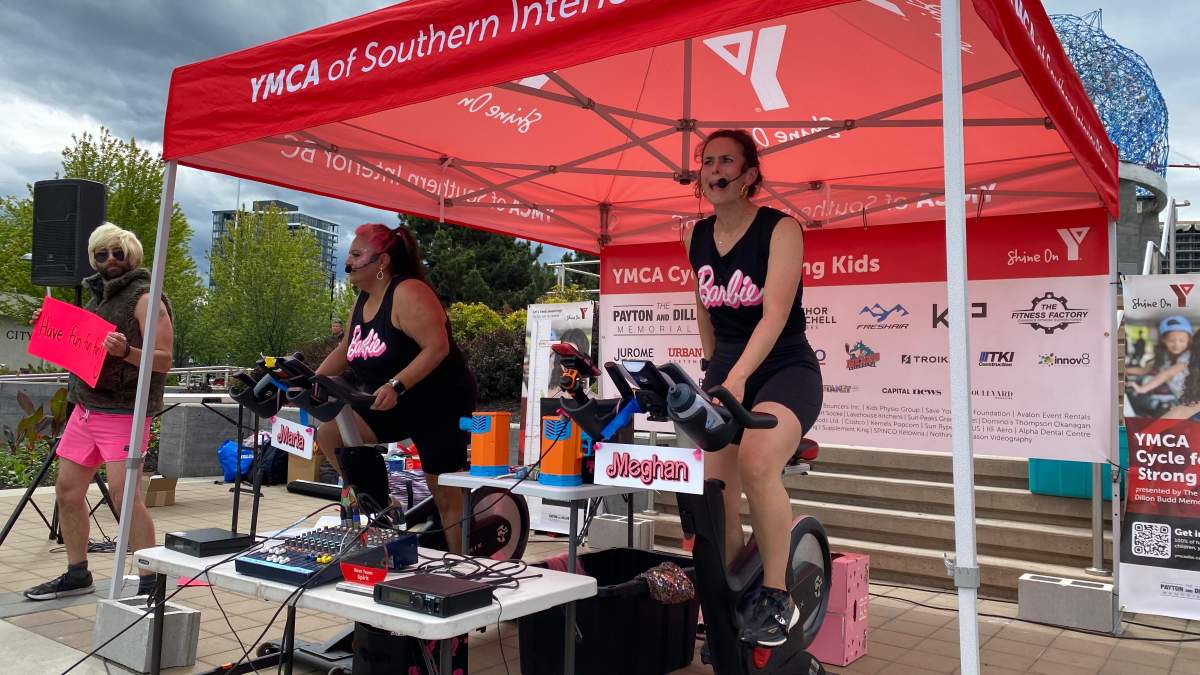 The YMCA fundraiser Cycle for Strong Kids was moved to Kelowna's Stuart Park. 