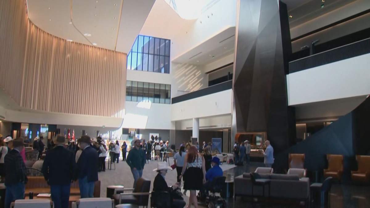 A view of the "Exchange," a 25,000 square foot gathering place in the expanded BMO Centre.