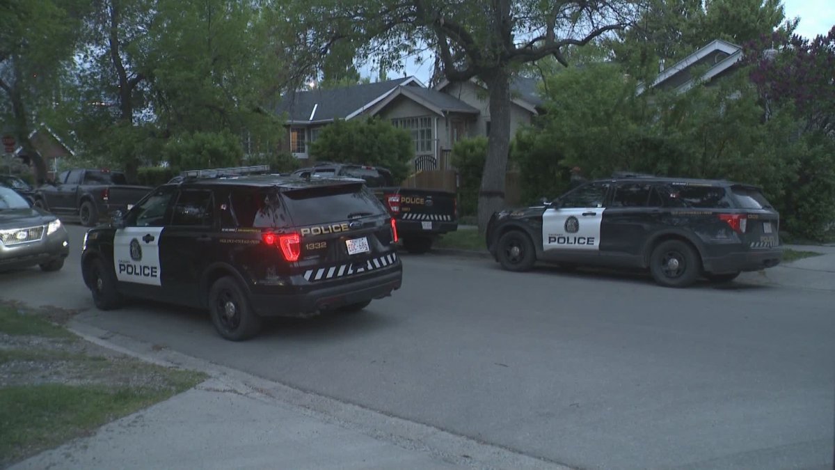 Calgary police investigate the suspicious death of a man at a home in the 900 block of First Street Northwest Thursday, June 6, 2024.