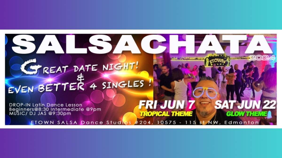 SALSACHATA SOCIAL LATIN PARTY @ ETOWN “Glow Theme” - image