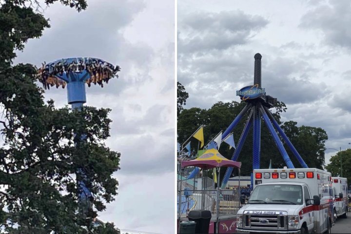 28 people stuck upside down on Oregon amusement park ride for 30 minutes