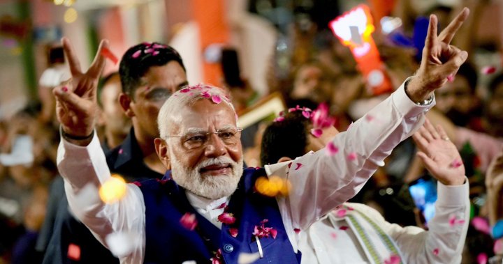 Моди в Индия си осигурява рекорден трети мандат, но партията му губи абсолютно мнозинство 