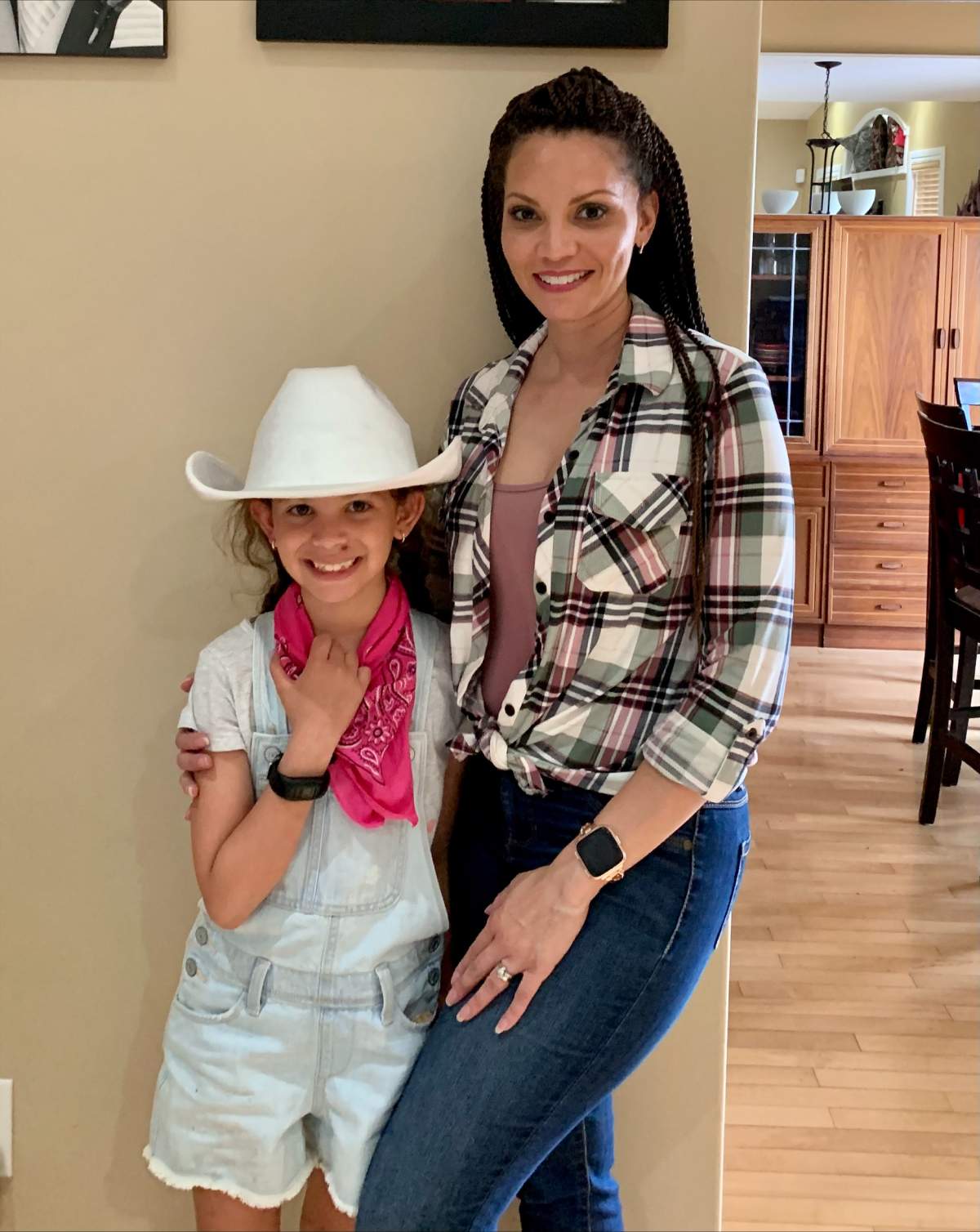 Leanne Varughese and her daughter