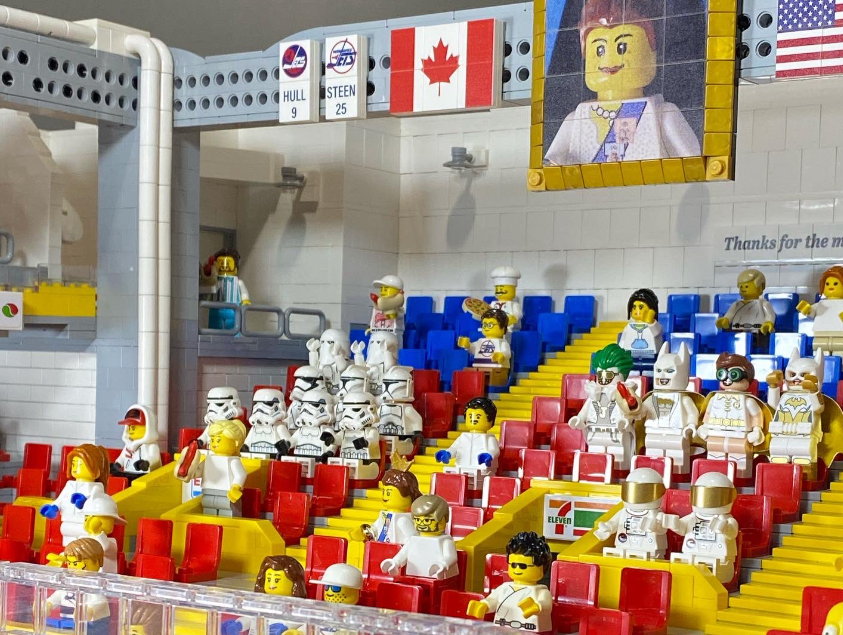 Scott Templeton's Lego tribute to the Winnipeg Arena will be on display next weekend at River City Brickfest.