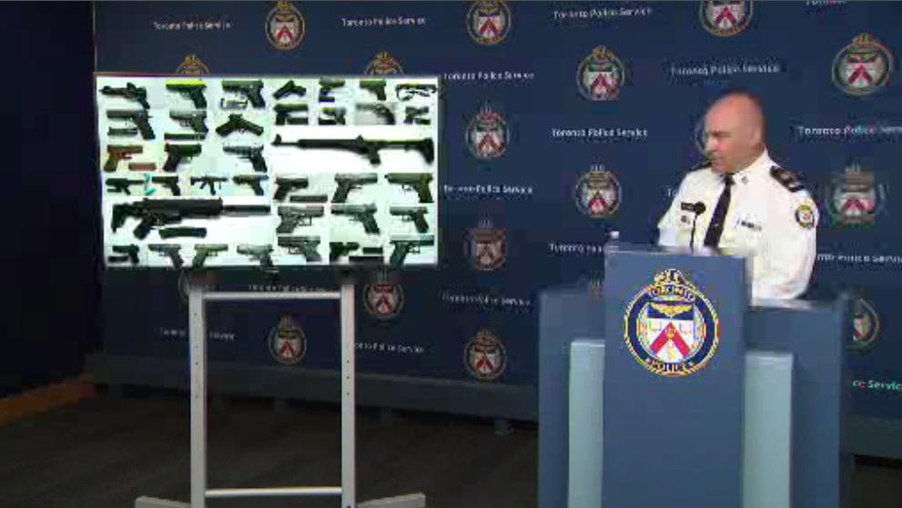 Toronto police hold a news conference on June 27, 2024.