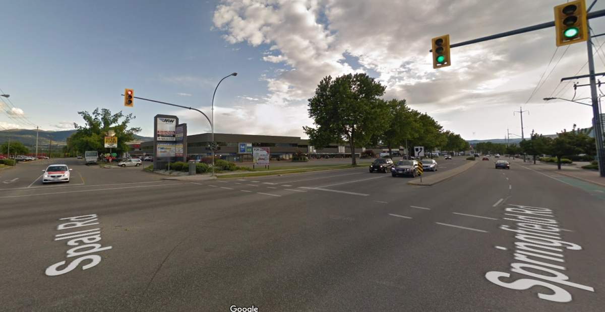 The intersection of Springfield Road and Spall Road in Kelowna will be under construction starting tomorrow. 