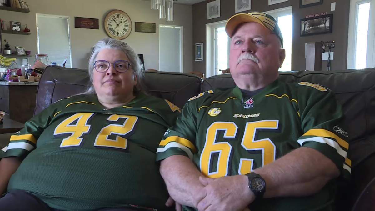 Donna and Larry Branton have held Edmonton Elks season tickets for nearly 25 years.