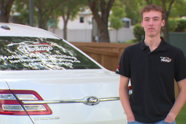 Success of young St. Albert man’s auto detailing business up in the air over licence issue