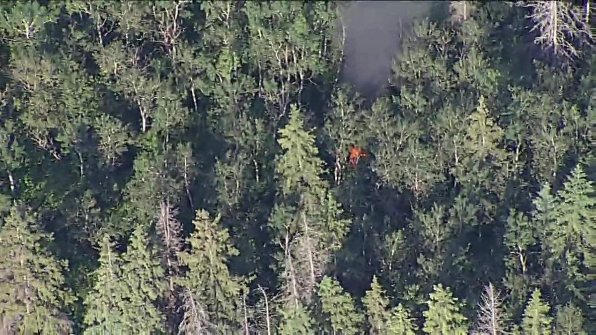 Edmonton fire crews had been responding to a fire in the area and found one person dead after extinguishing the fire.