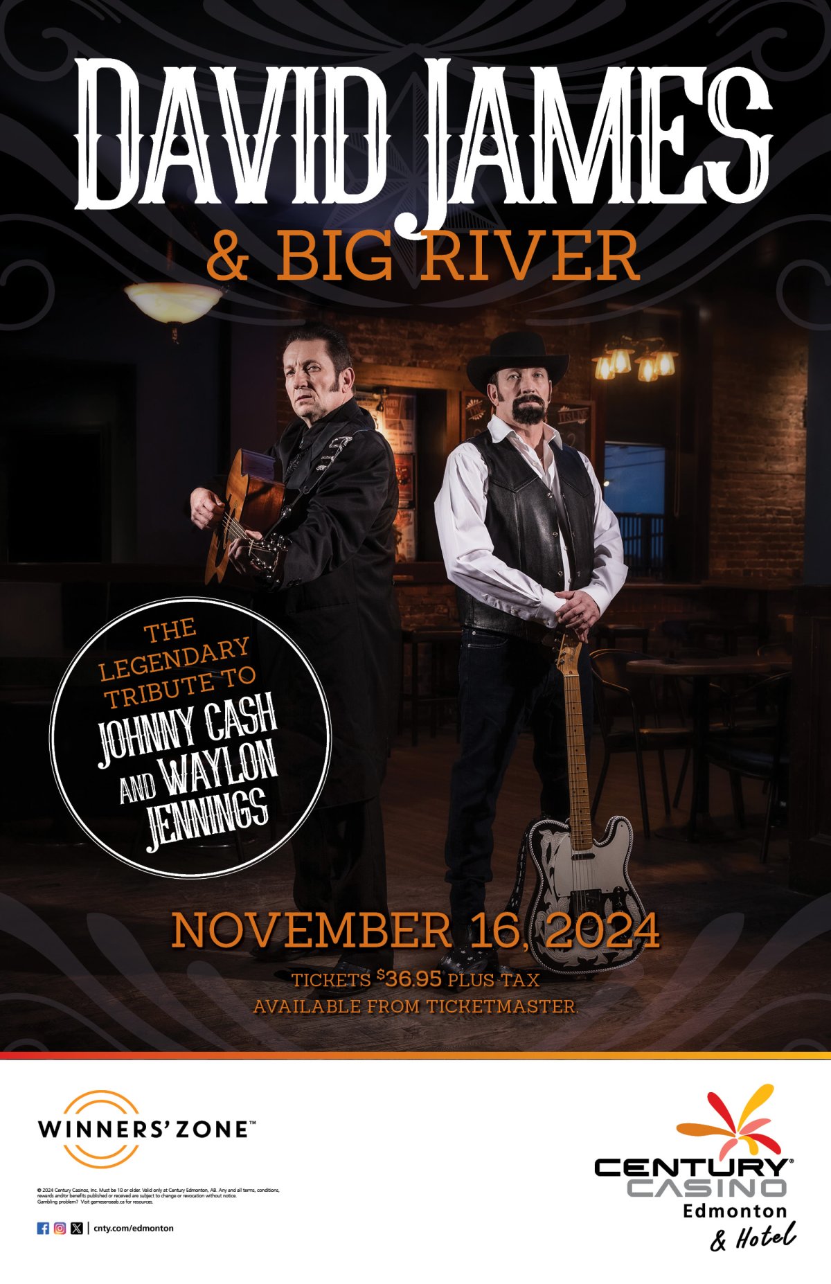 Outlaw Country: David James & Big River: Tribute to Johnny Cash and Waylon Jennings - image