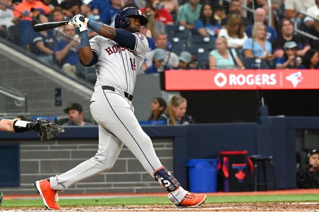Alvarez’s three RBIs lead Astros past Jays 9-2