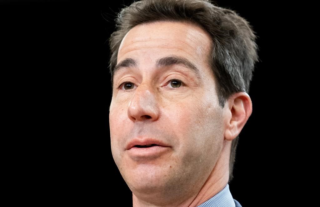 Liberal MP Anthony Housefather speaks during a press conference in Ottawa, Wednesday, May 8, 2024. THE CANADIAN PRESS/Spencer Colby.