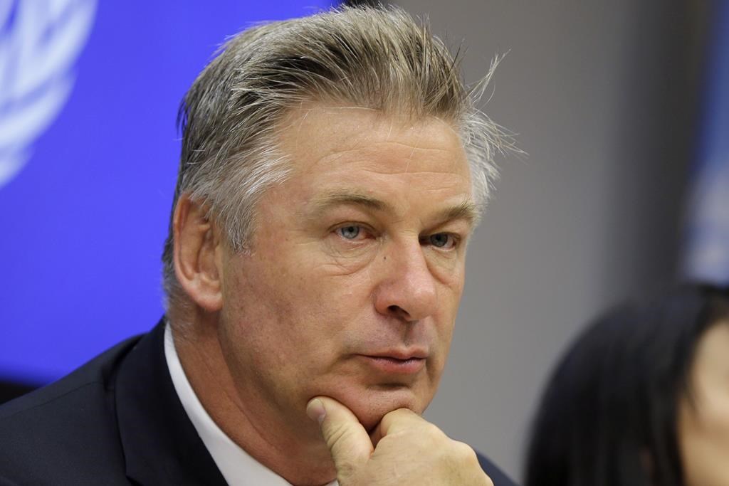 FILE - Actor Alec Baldwin attends a news conference at United Nations headquarters on Sept. 21, 2015.