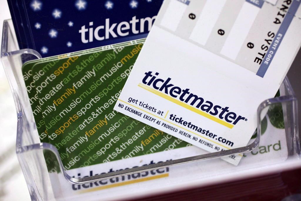 The Privacy Commissioner of Canada says it has launched an investigation into Ticketmaster Canada following a major data breach that involved the personal information of millions of people worldwide. Ticketmaster tickets and gift cards are shown at a box office in San Jose, Calif., on May 11, 2009. THE CANADIAN PRESS/AP, Paul Sakuma.