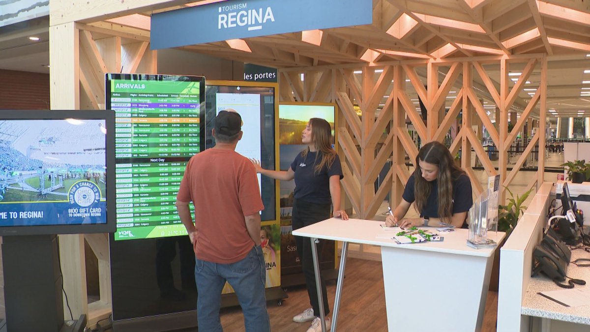 The YQR Airport Kiosk is now open at the Regina International Airport that will serve to provide tourism information about the city's events, and attractions to visitors.