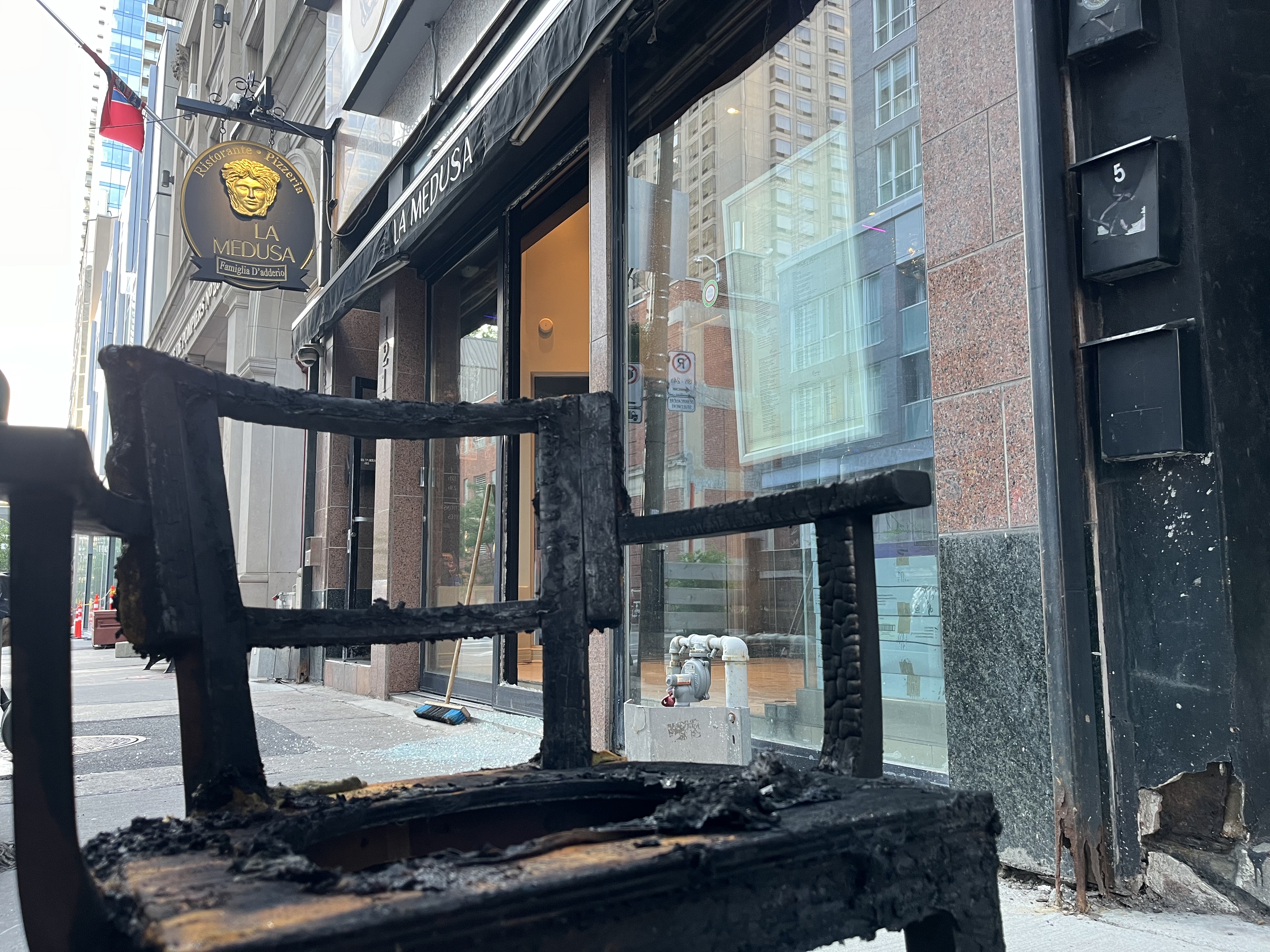 Италиански ресторант в центъра на града е бил обект на