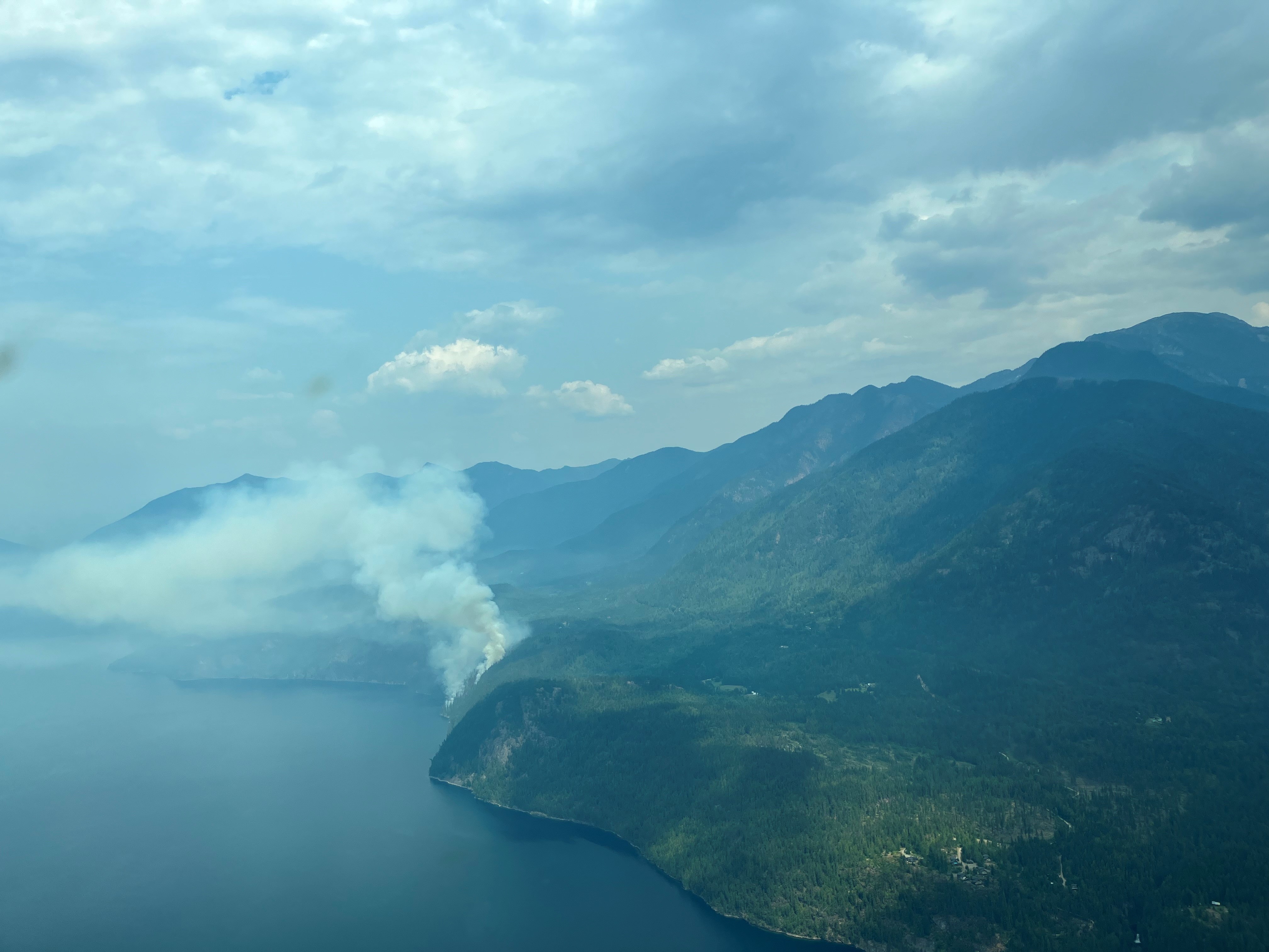 Dozens of wildfires burning in B.C.’s Slocan Valley